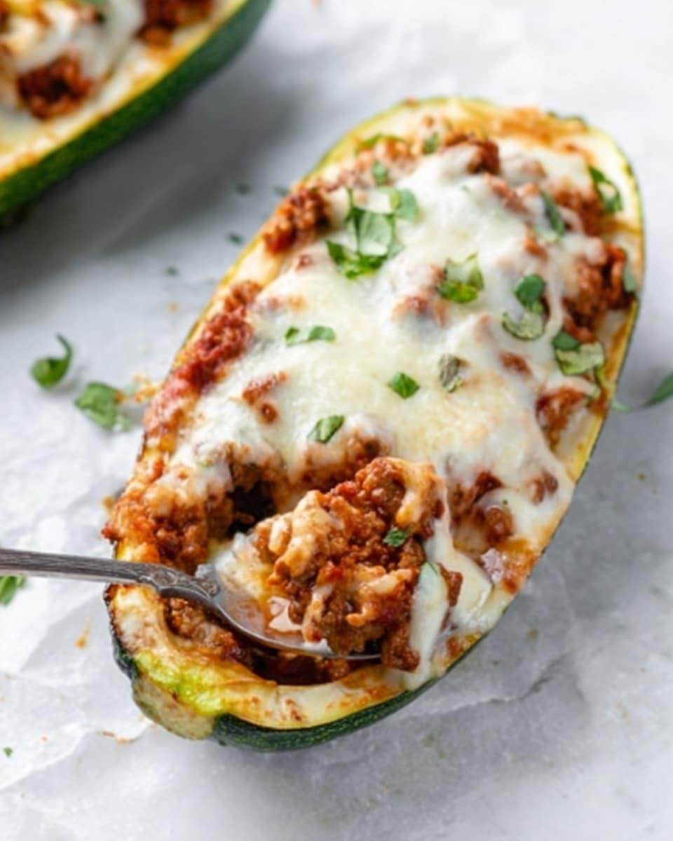 Classic Lasagna Taste, No Carbs: Spaghetti Squash Boats Recipe